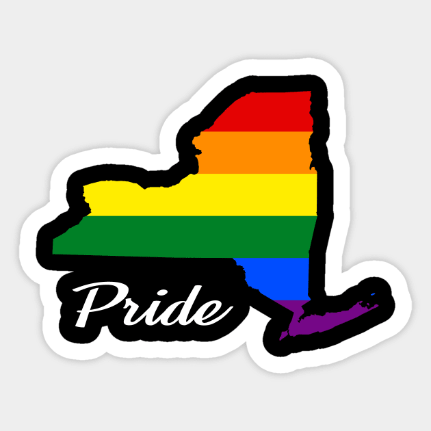 New York Pride | LGBT Rainbow Flag Sticker by jpmariano